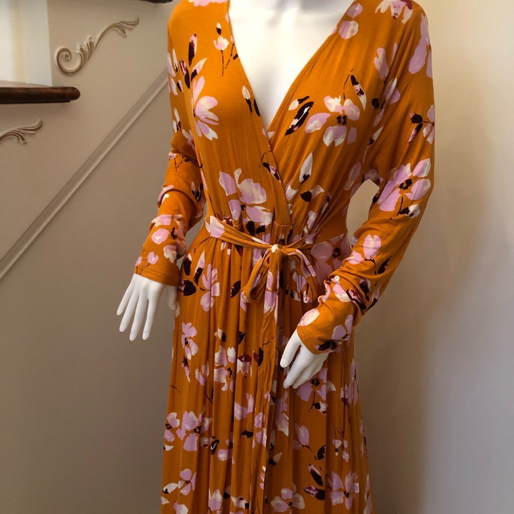 Motherhood Maternity Floral Long Sleeve Maxi Dress - Picture 4 of 9